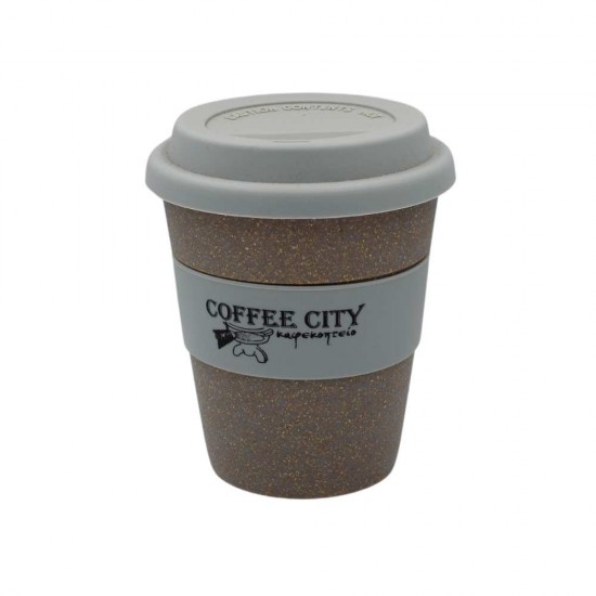 ΠΟΤΗΡΙ ΚΑΦΕ BABOO COFFEE CITY ΓΚΡΙ 350ml