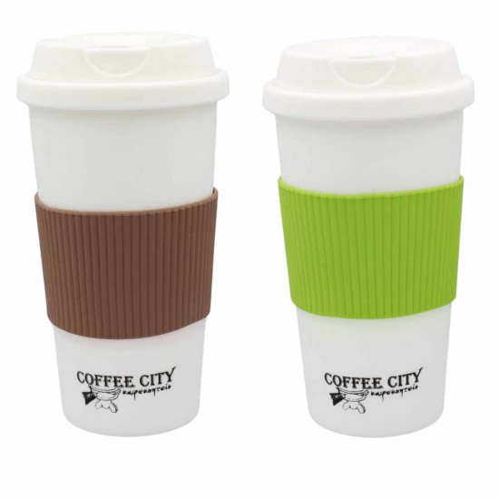 ΠΟΤΗΡΙ ΠΟΛΛΑΠΛΩΝ ΧΡΗΣΕΩΝ COFFEE CITY ΛΕΥΚΟ 450ml