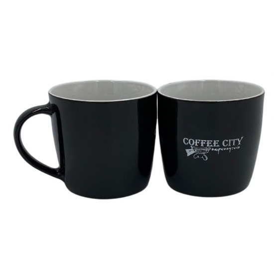 ΚΕΡΑΜΙΚΗ ΚΟΥΠΑ ΜΑΥΡΗ COFFEE CITY 370ml